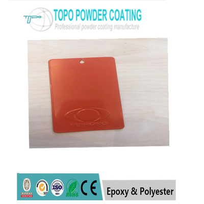 Polyester Komersial Powder Coating / Mantel Warna Bertekstur Warna Oranye