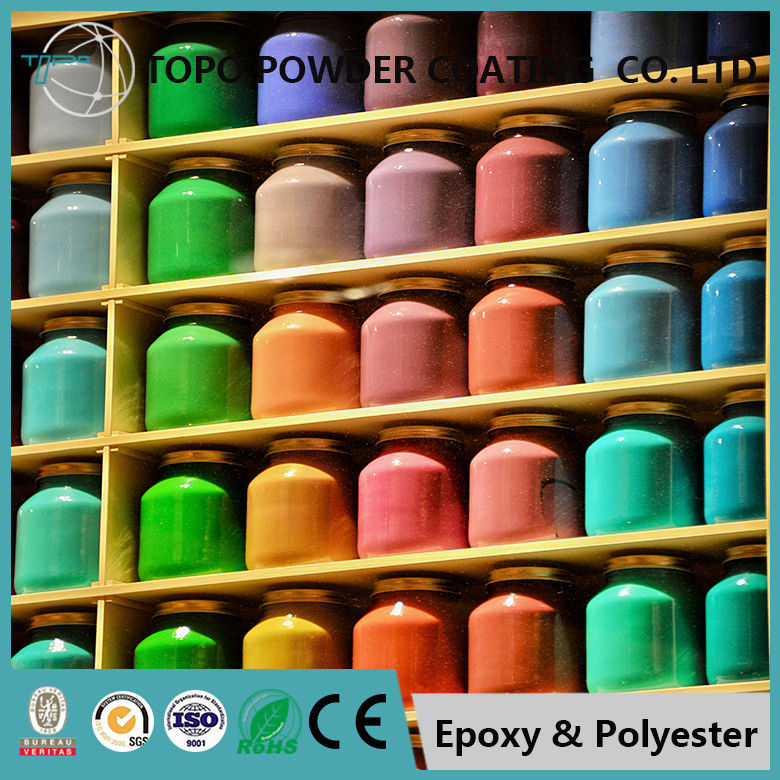 RAL 1000 Green Powder Coat, Super Durable Polyester Powder Coating Untuk Logam