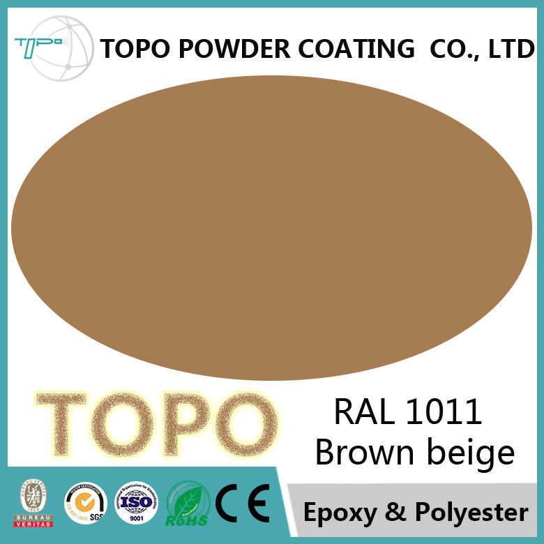 Powder Epoxy Paint Untuk Pipa Baja, RAL 1011 Brown Beige Outdoor Powder Coating
