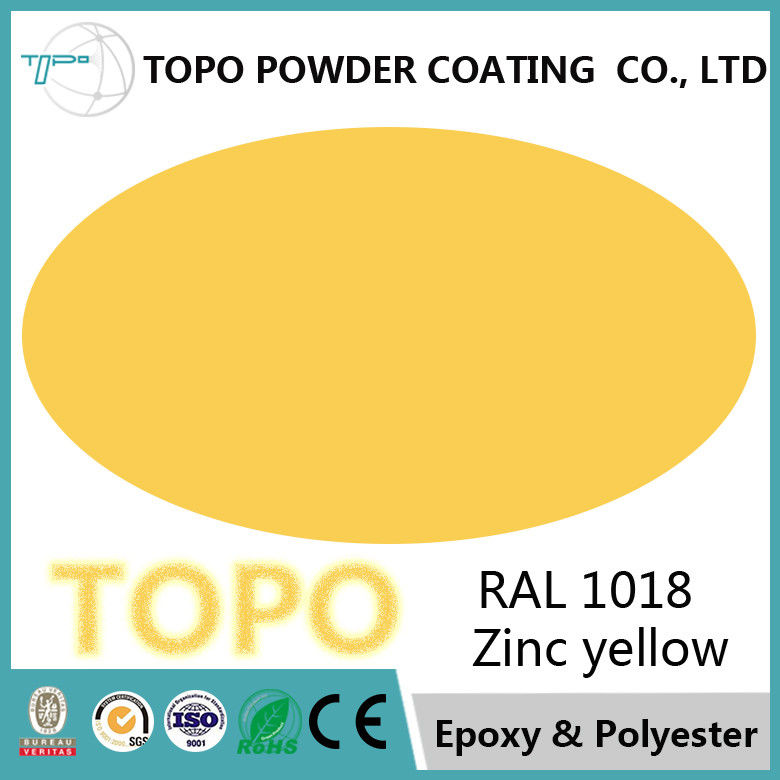 Kursi Aluminium RAL Powder Coat, Tekstur Halus RAL1018 Epoxy Coating Untuk Logam