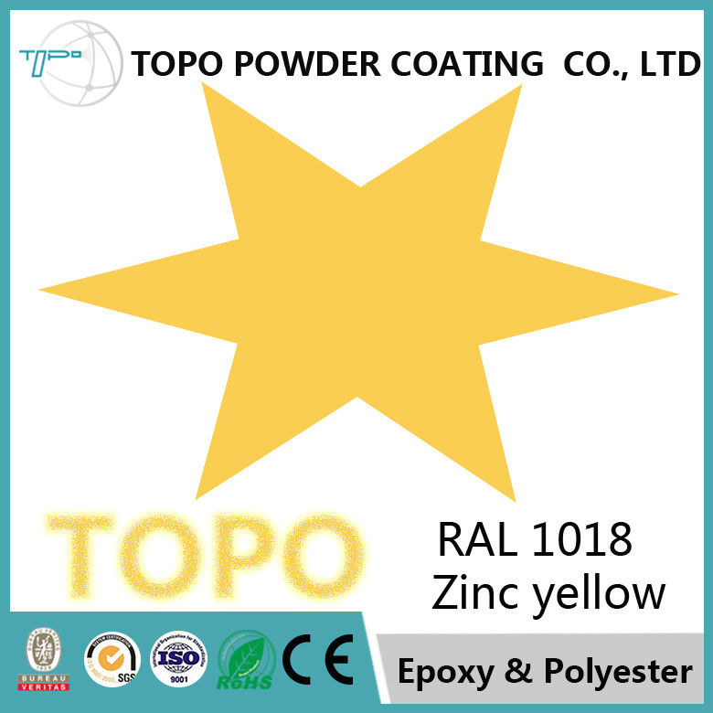 Hemat Energi Epoxy Polyester Powder Coating untuk Rumah Tangga / Furniture RAL 1018 Color