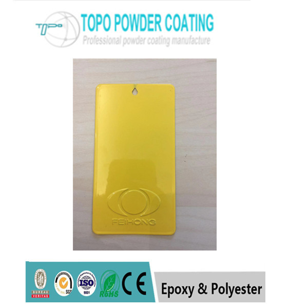 RAL 1018 Kuning Murni Powder Coating Polyester H Pensil Kekerasan Tidak Beracun