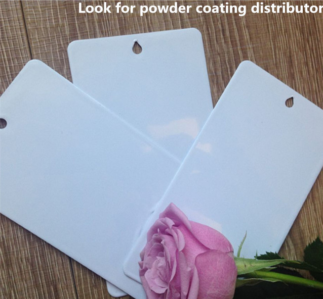 Epoxy Polyester White Powder Coating Semprotan Elektrostatik Semi Gloss