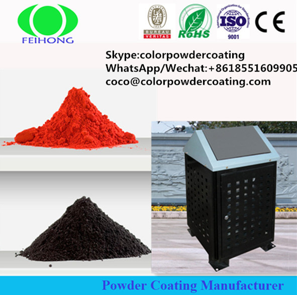 Elektrostatik Glossy Smooth Powder Coating Polyester Resin Lead Free RAL 1018