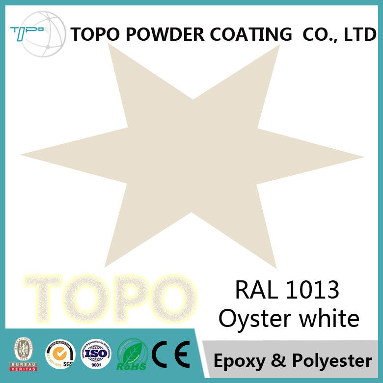 RAL 1013 Bagian Aluminium Powder Coating 70% Gloss Good Overbake Resistance