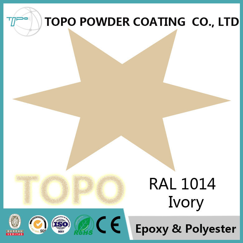 RAL 1014 Ivory Epoxy Polyester Powder Coating Untuk Enclosures Elektronik